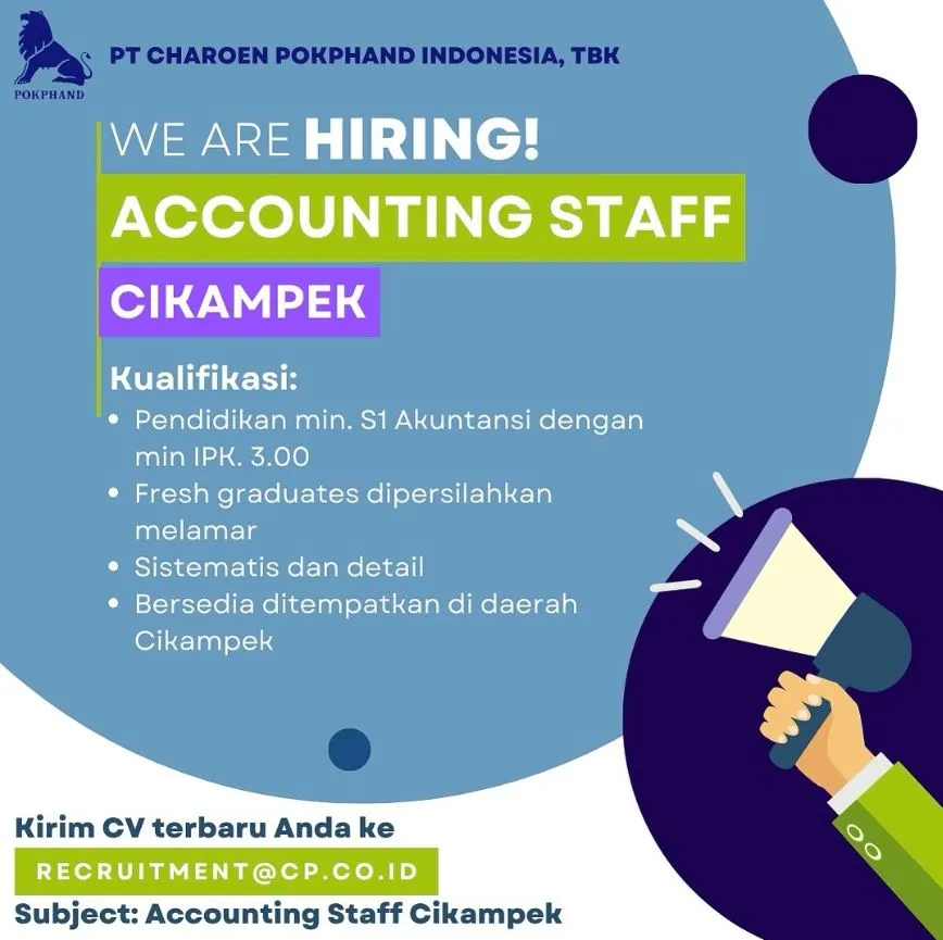 Lowongan Kerja PT Charoen Pokphand Indonesia Tbk Cikampek